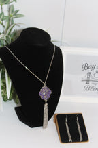 Earring/Necklace Combo - Twilight Tassel