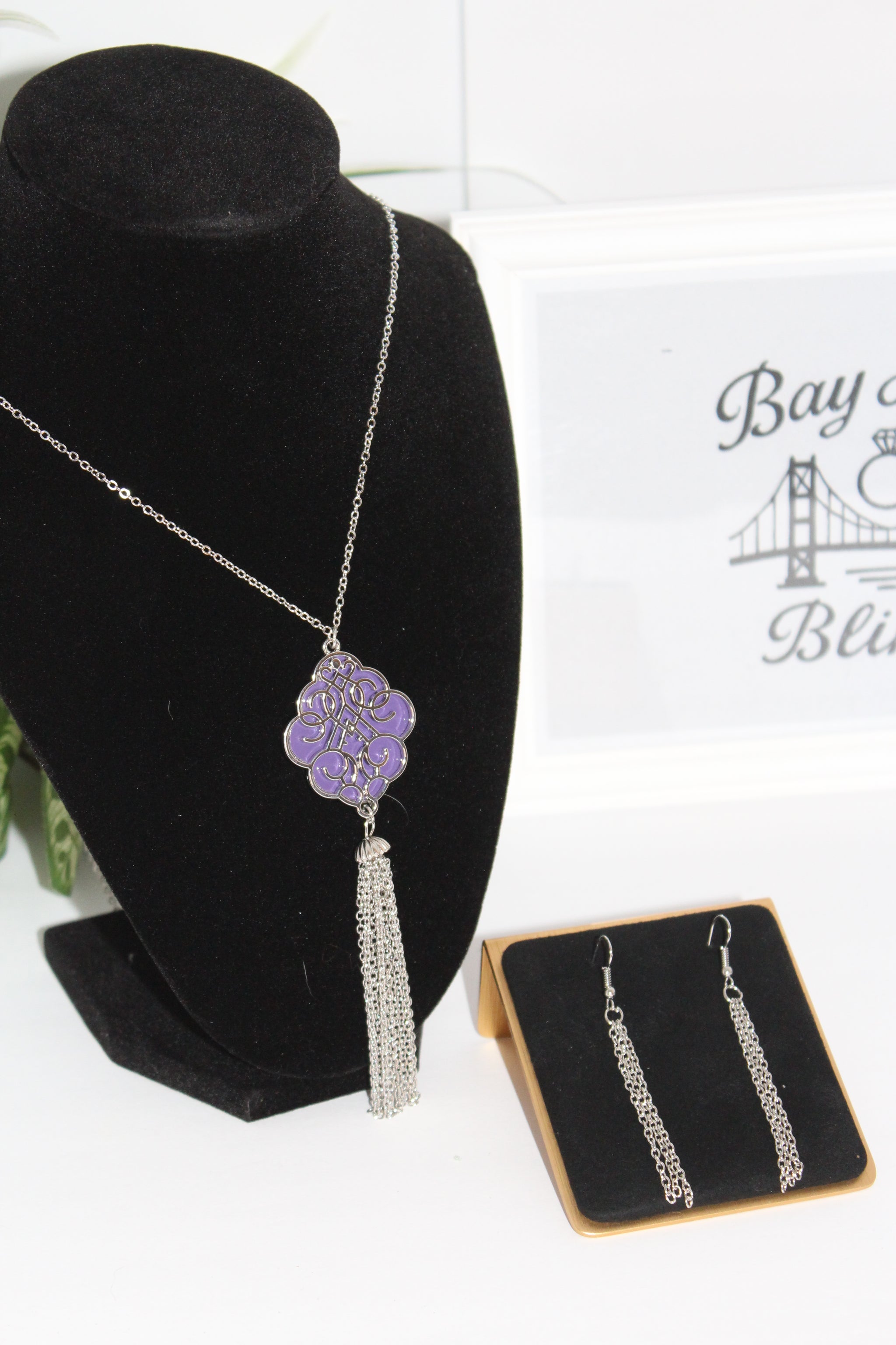 Earring/Necklace Combo - Twilight Tassel