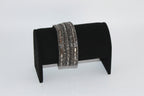 Bracelet - Smoky Gray Multi-Layer Wrap Bracelet