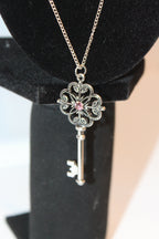 Earrings/Necklace Combo -Vintage Key Pendant Necklace & Earring Set