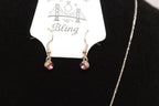 Earrings/Necklace Combo -Vintage Key Pendant Necklace & Earring Set