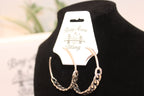 Earrings -Chic Silver Braided Hoop Earrings