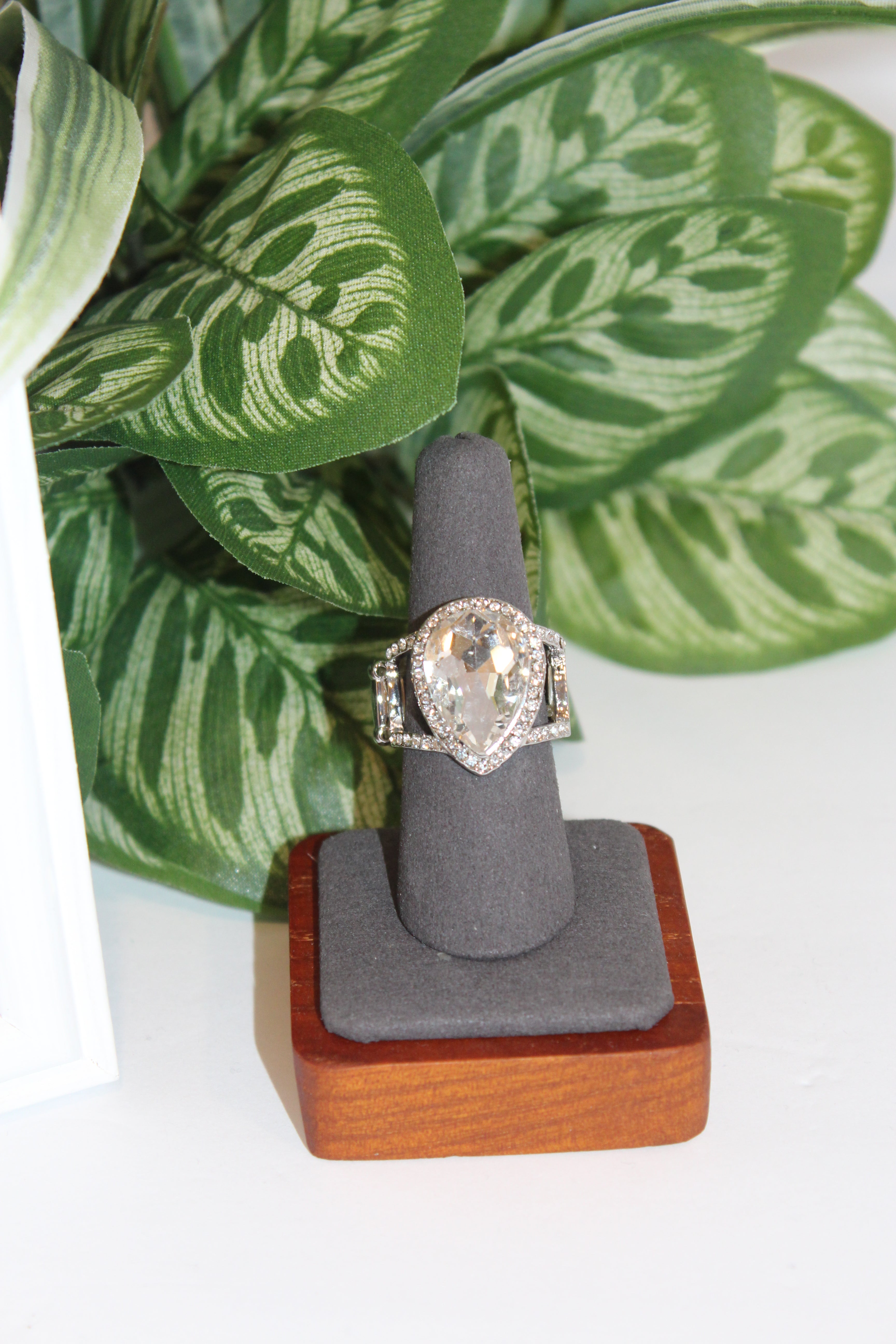 Rings- Teardrop Elegance Statement Ring