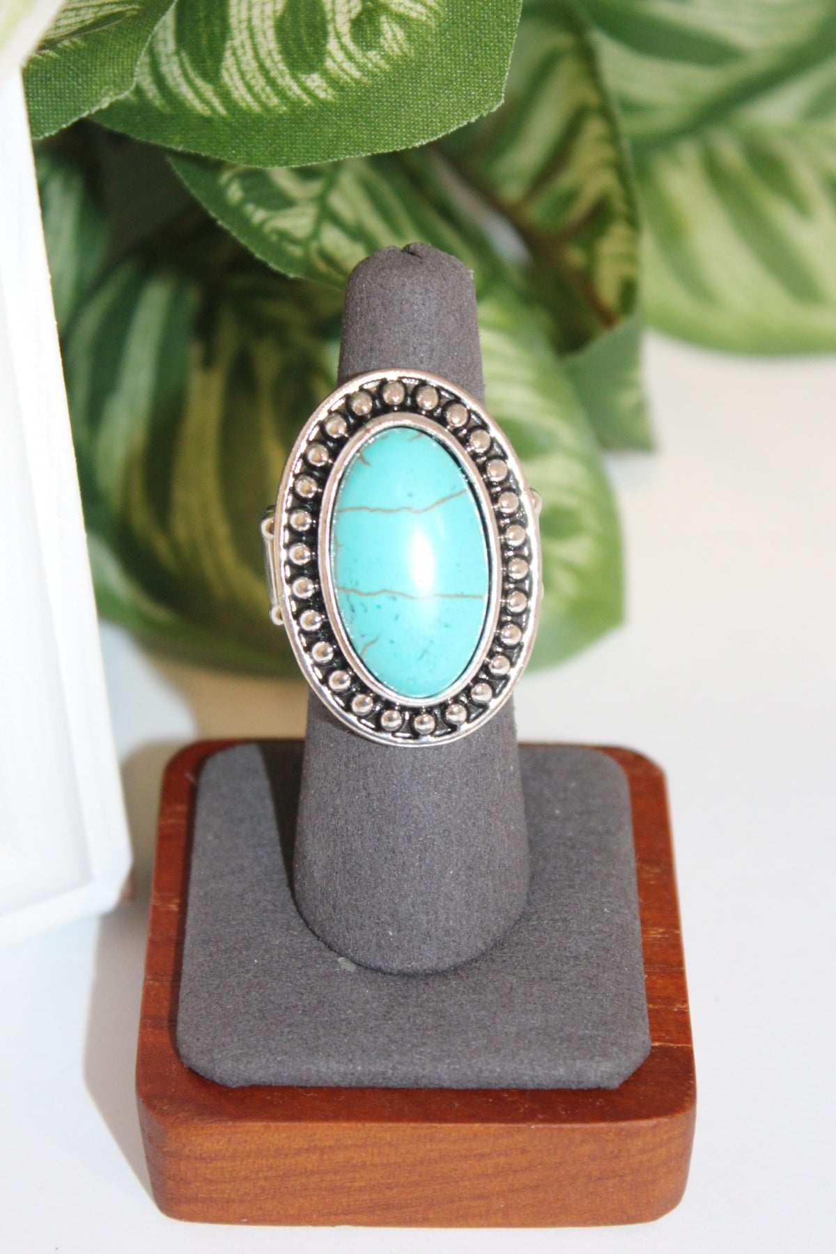 Rings-Turquoise Oval Statement Ring