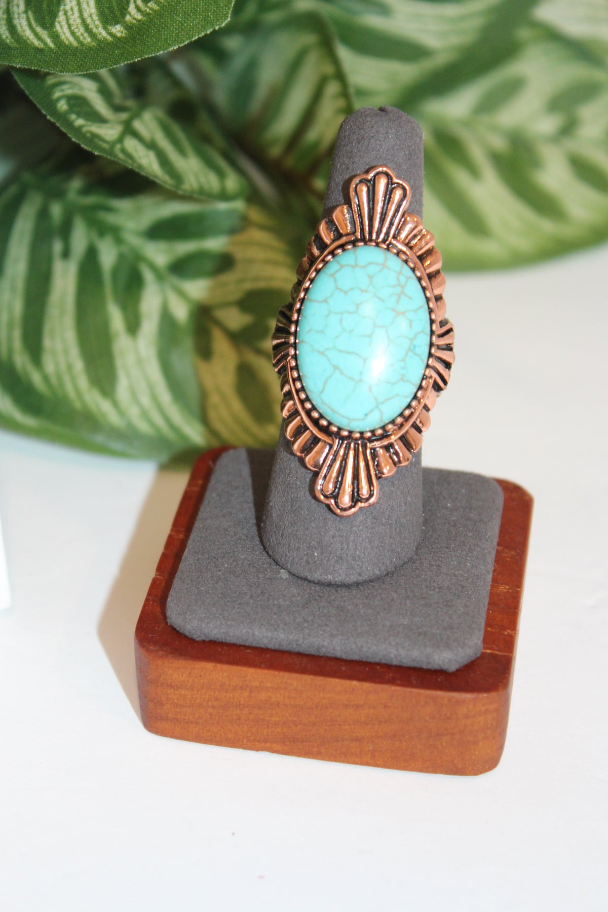 Rings-Southwestern Turquoise Statement Ring