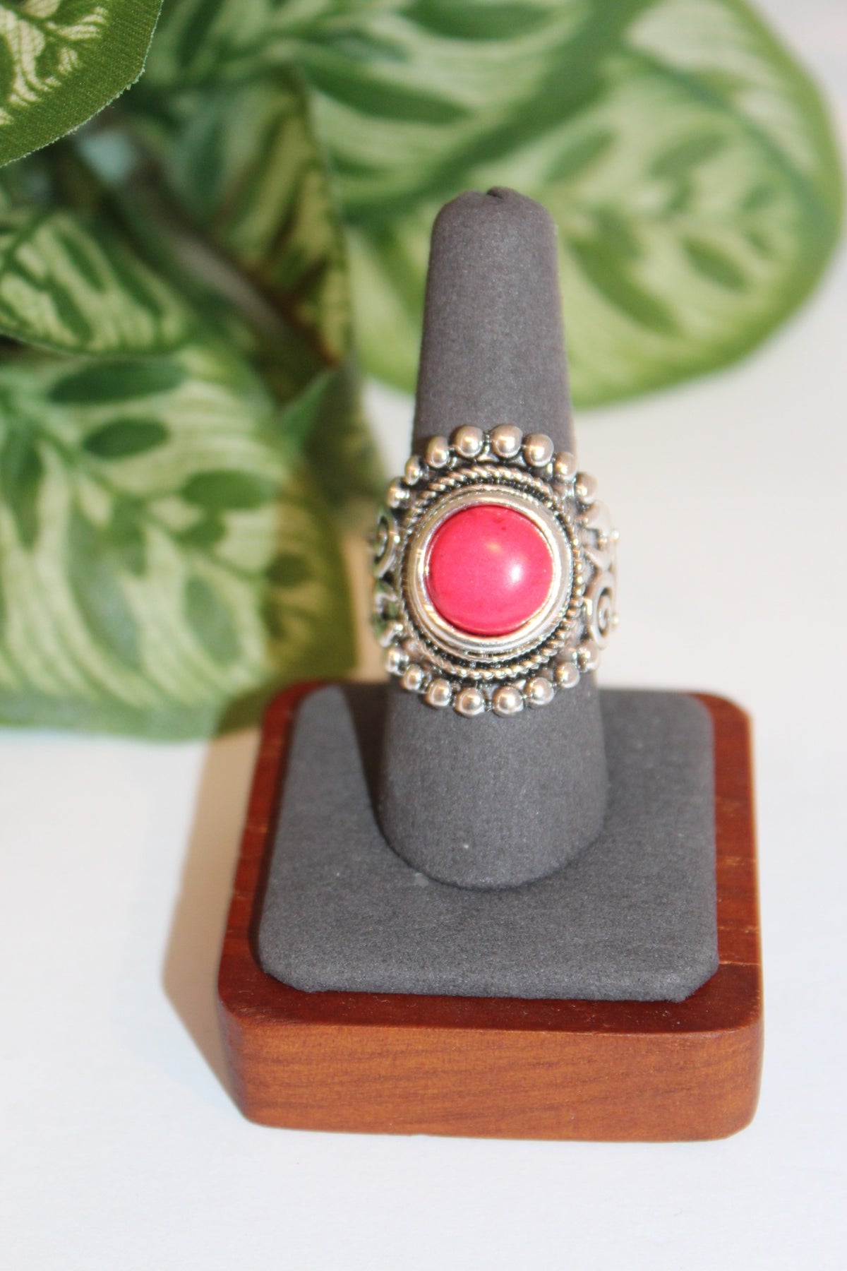 Rings-Bold Bohemian Red Stone Ring