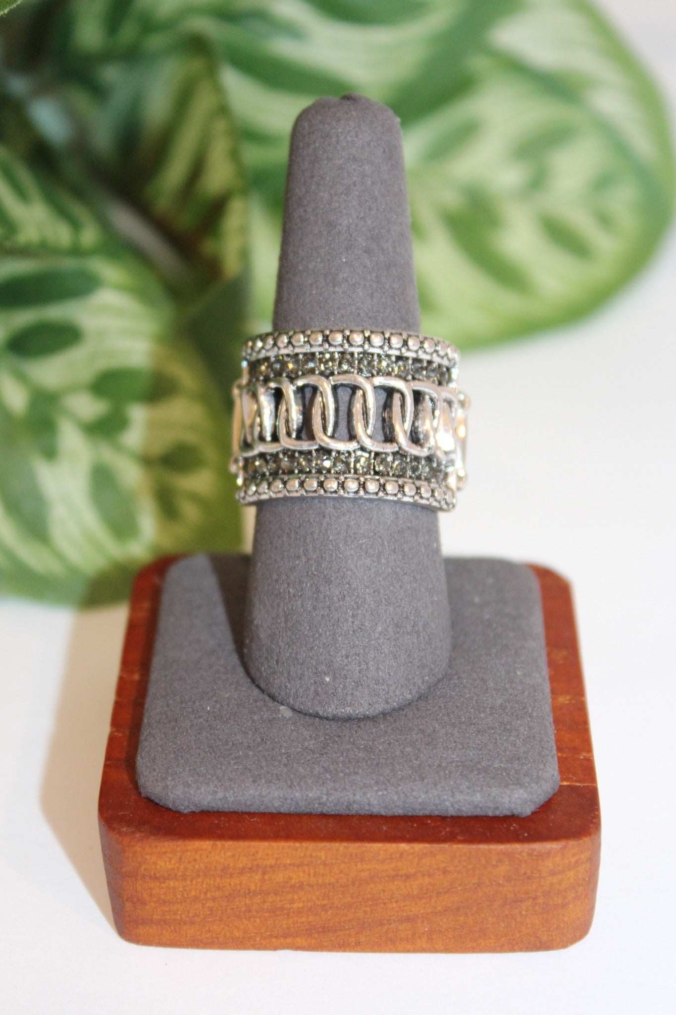 Rings-Vintage-Inspired Chain Band Ring