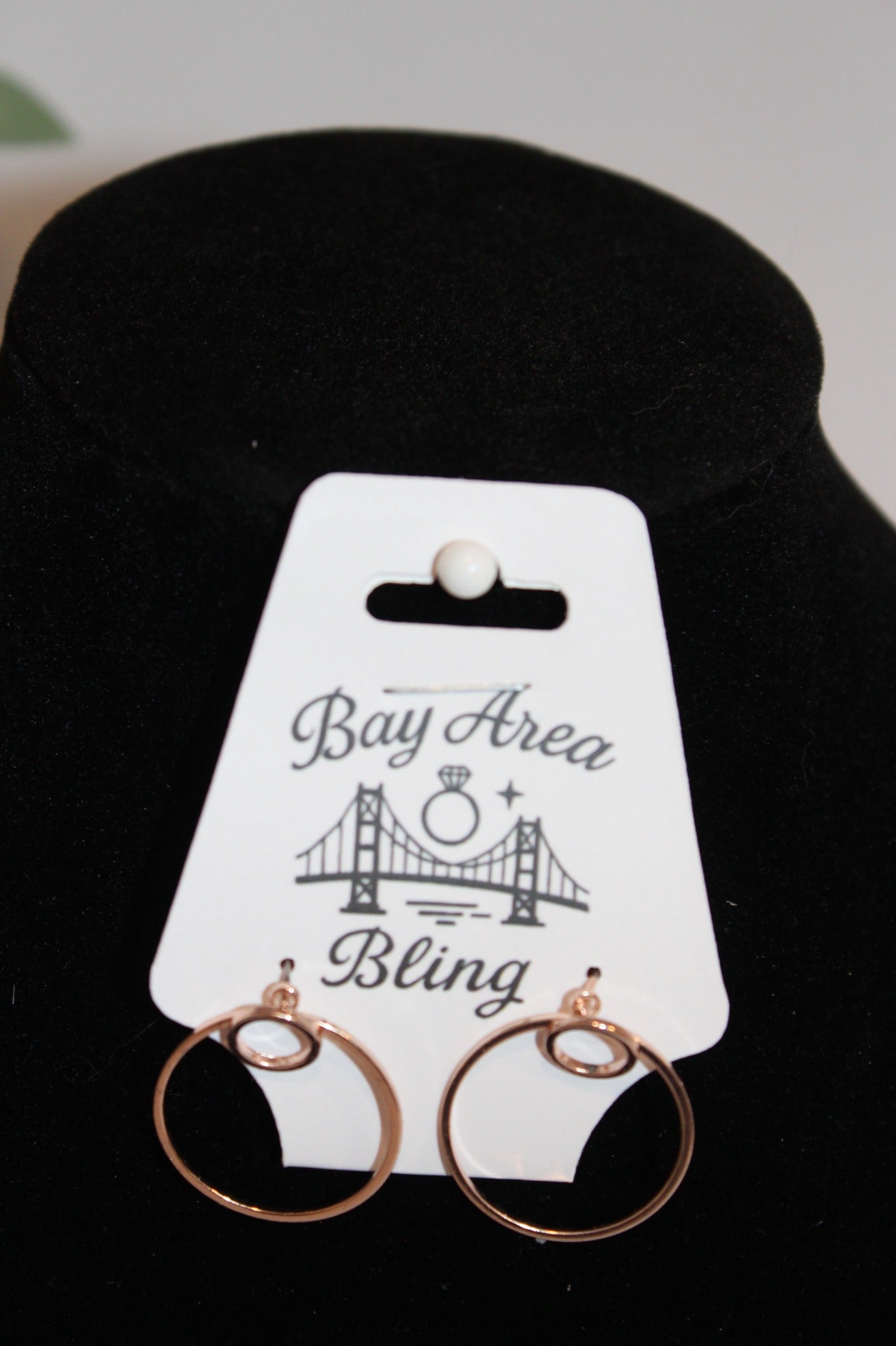 Earrings - Modern Rose Gold Hoop Earrings