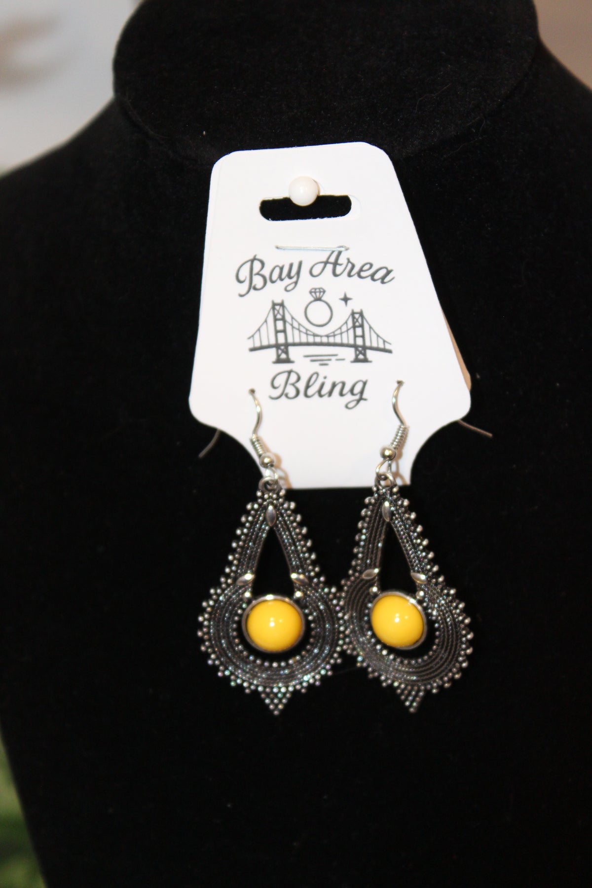 Earrings- Golden Glow Teardrop Earrings