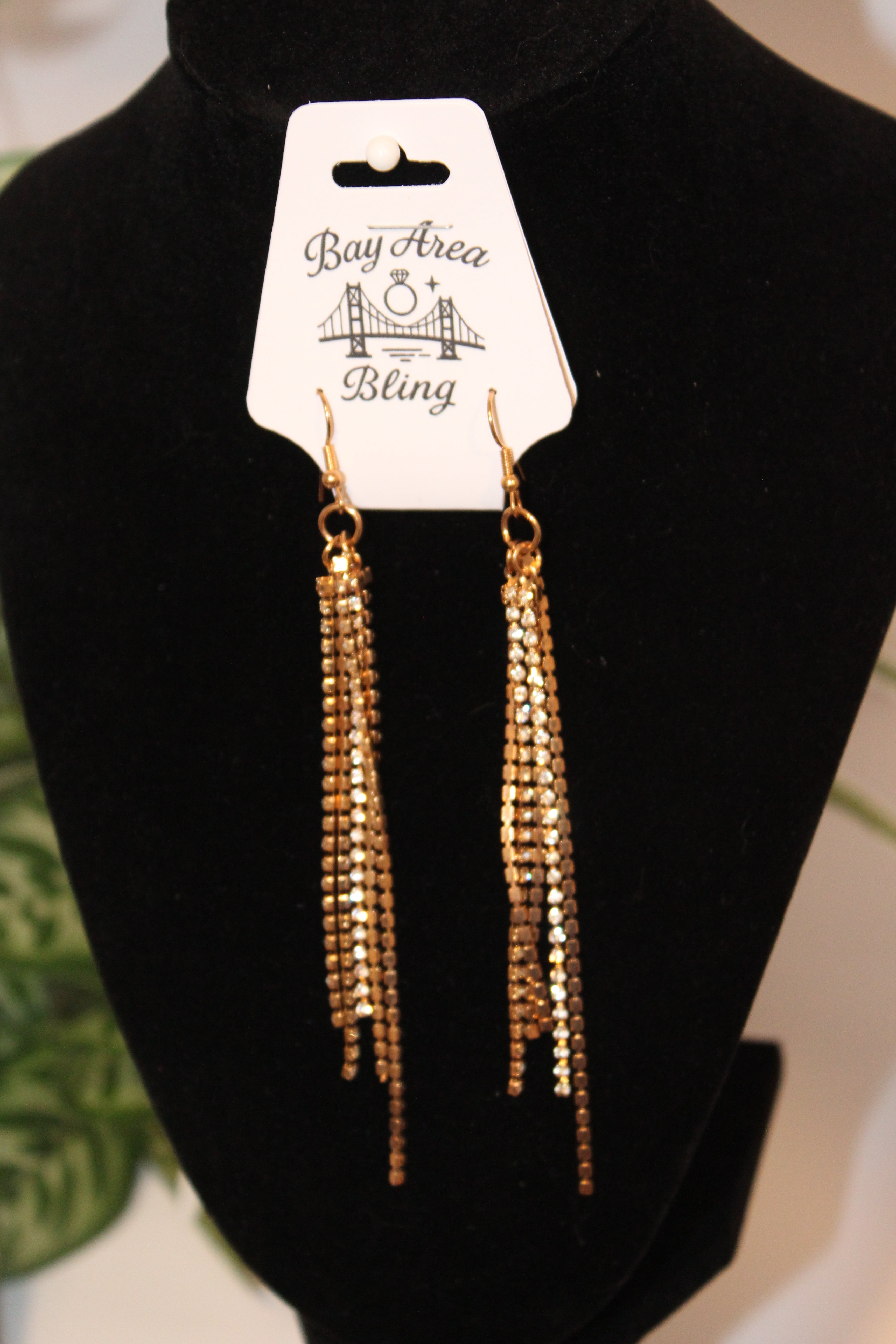 Earrings- Golden Glam Tassel Earrings