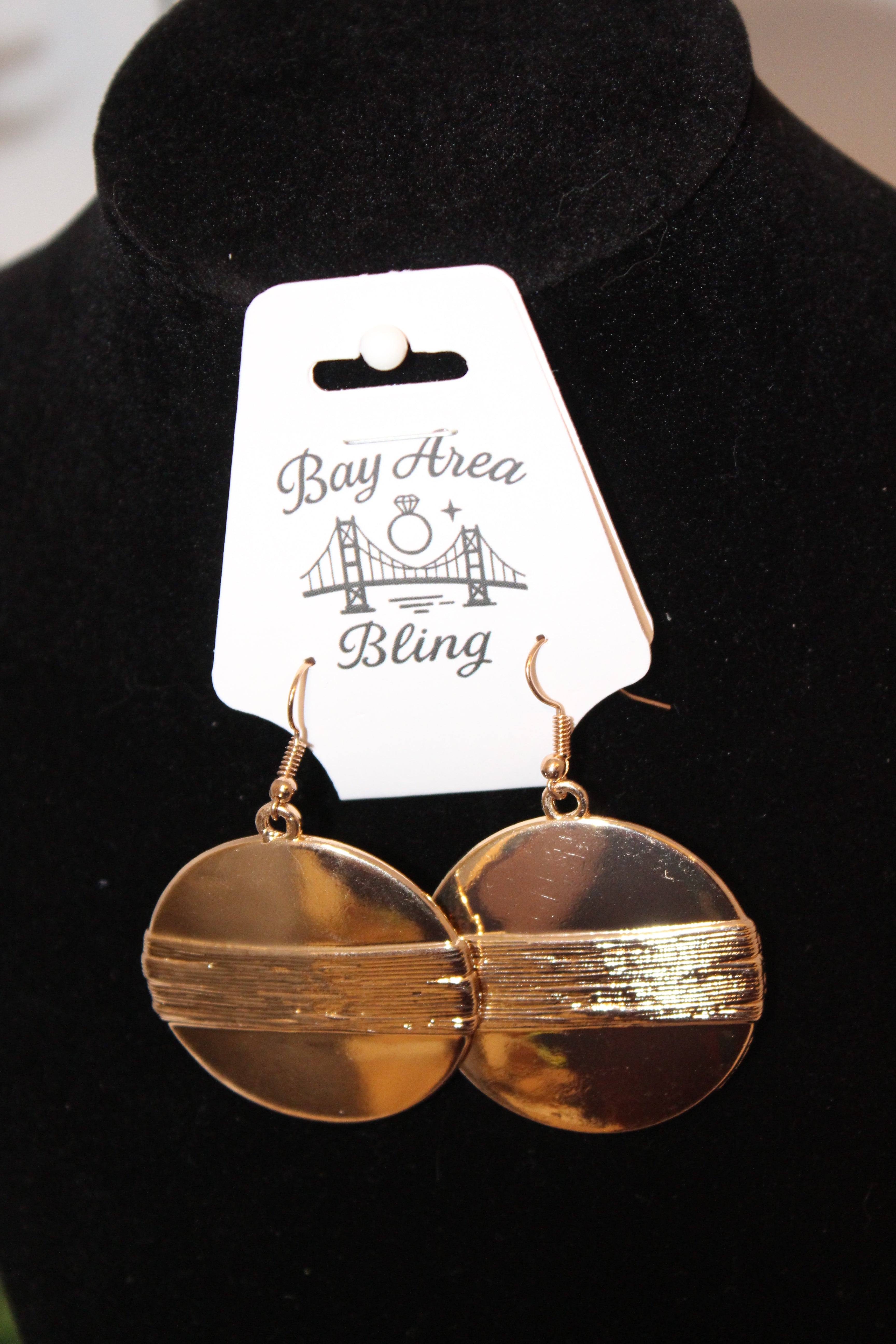 Earrings-Golden Horizon Statement Earrings