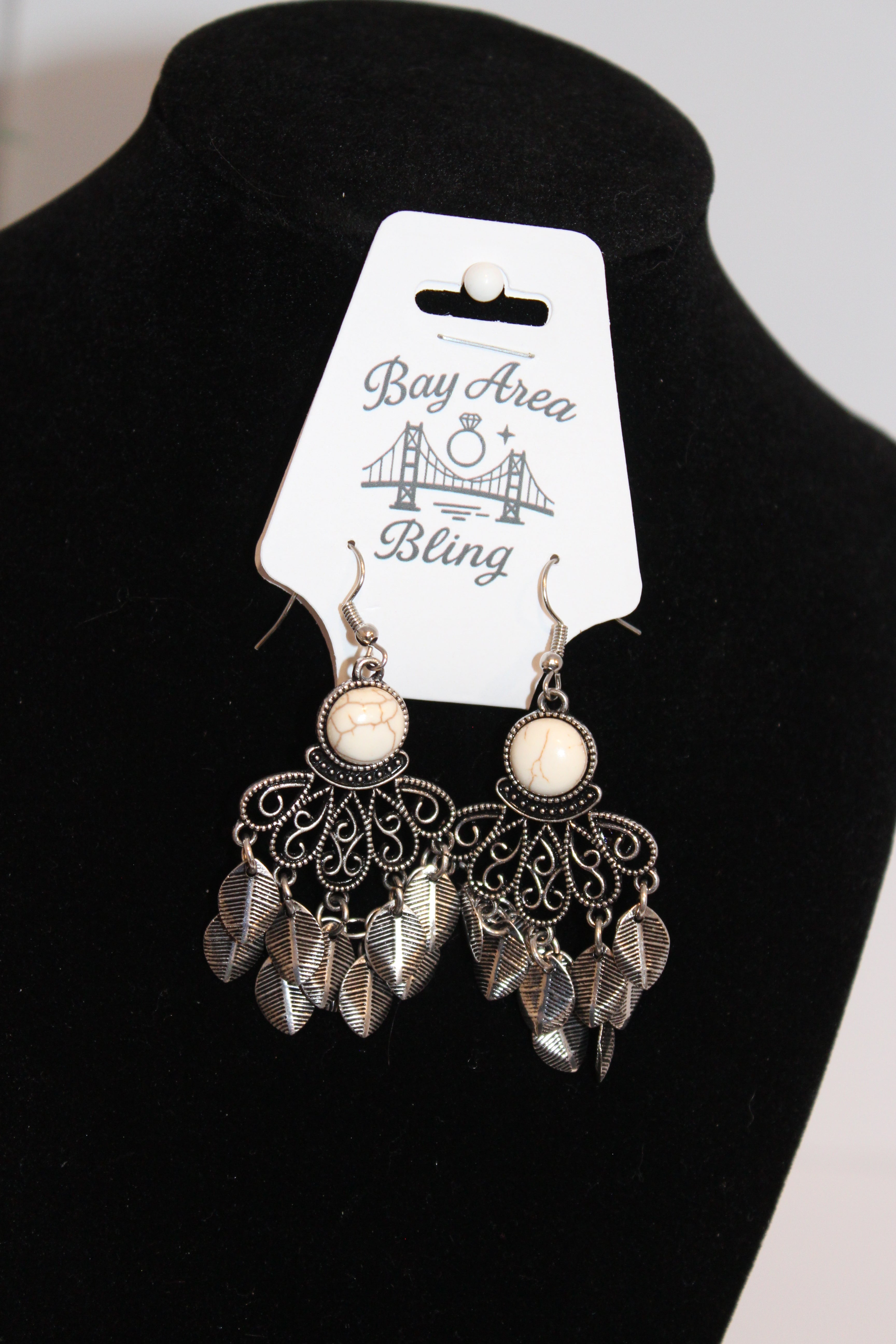 Earrings-Boho Leaf Dangle Earrings