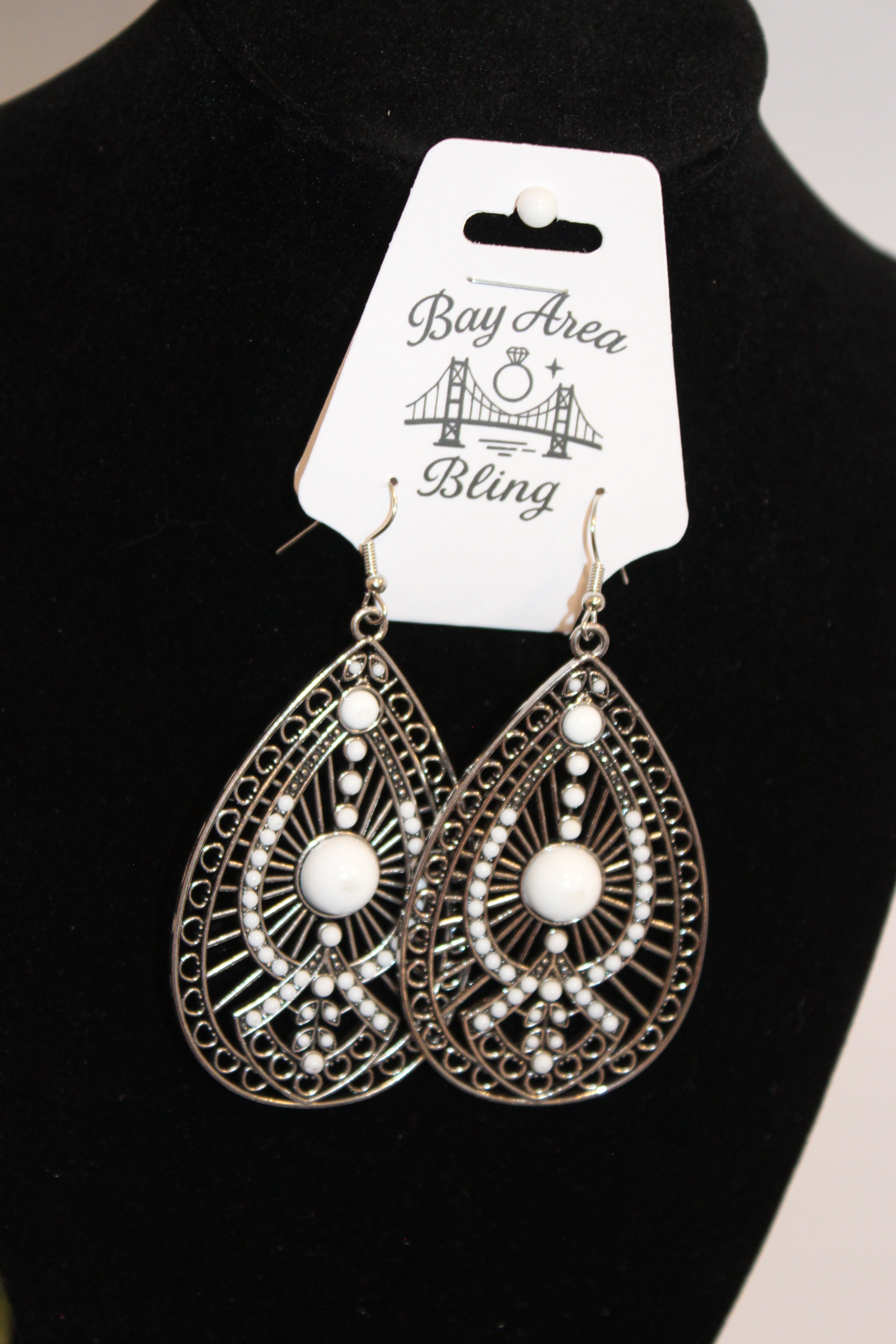 Earrings- Vintage Teardrop Statement Earrings