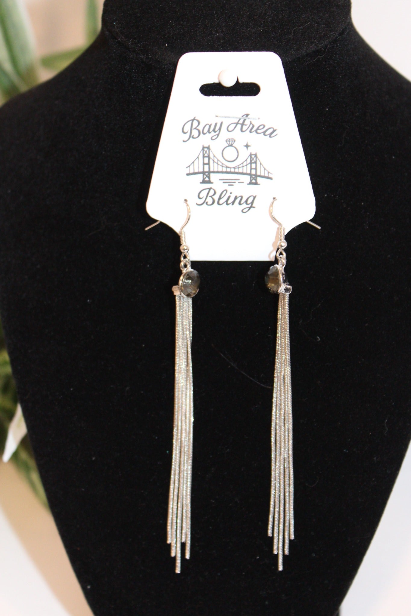 Earrings- Silver Stream Tassel Earrings