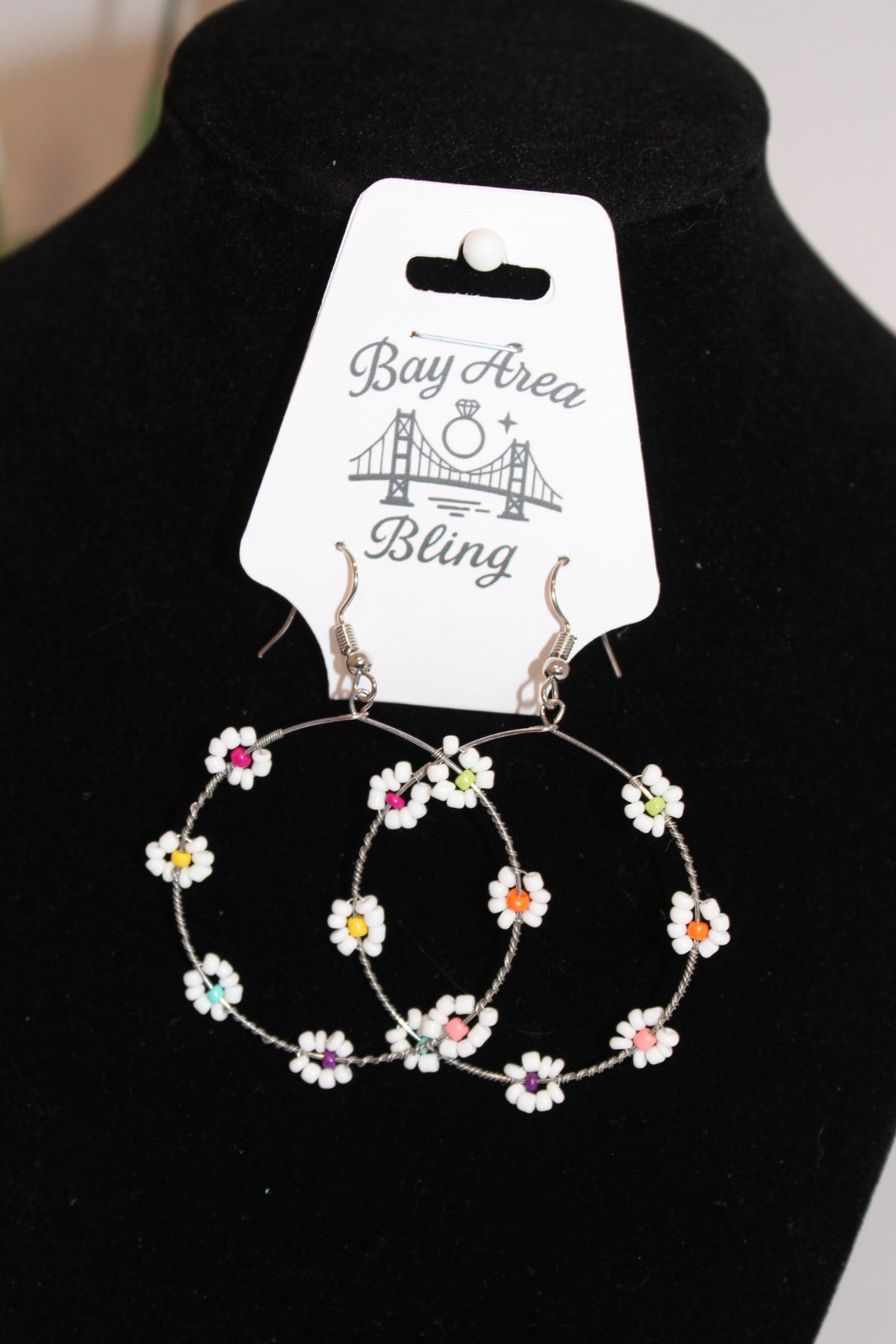 Earrings- Daisy Hoop Earrings