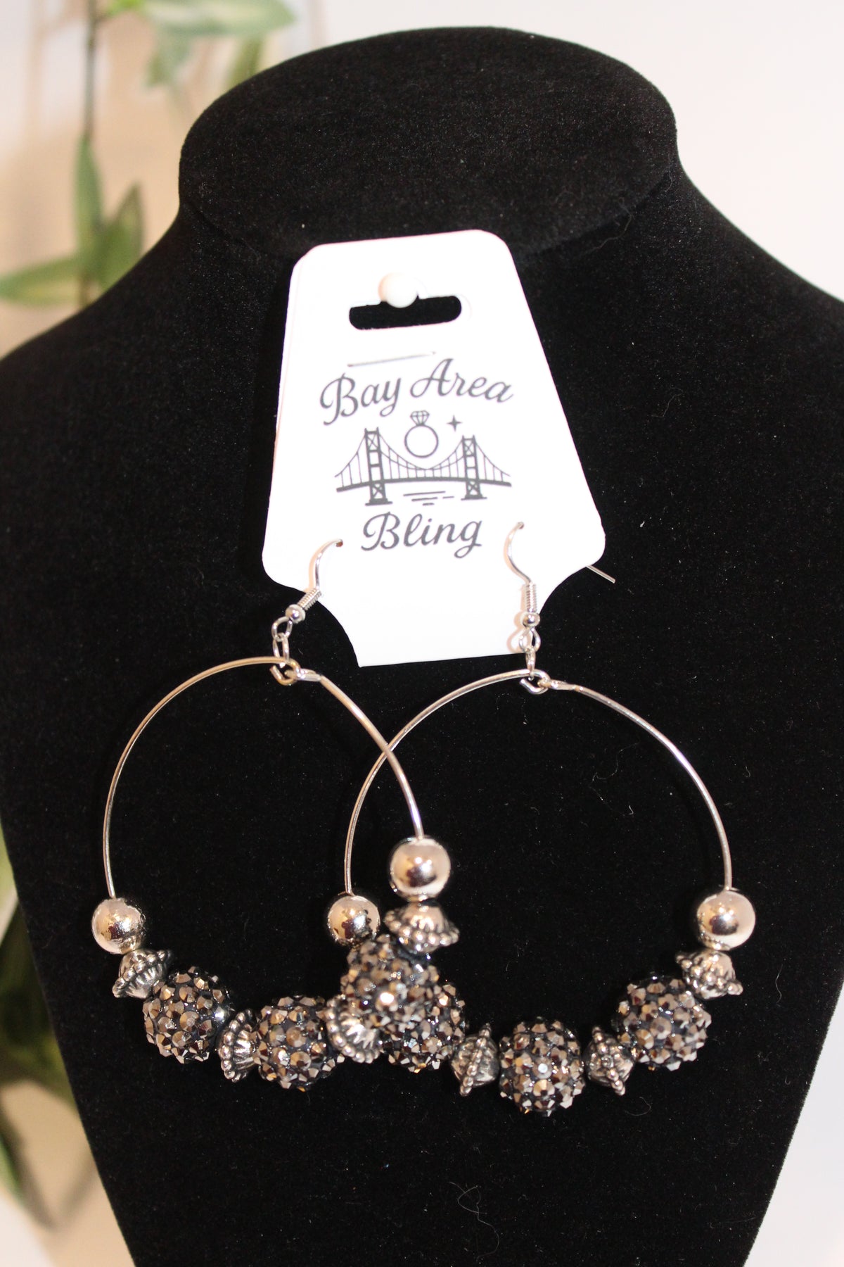 Earrings- Bling hoop earrings