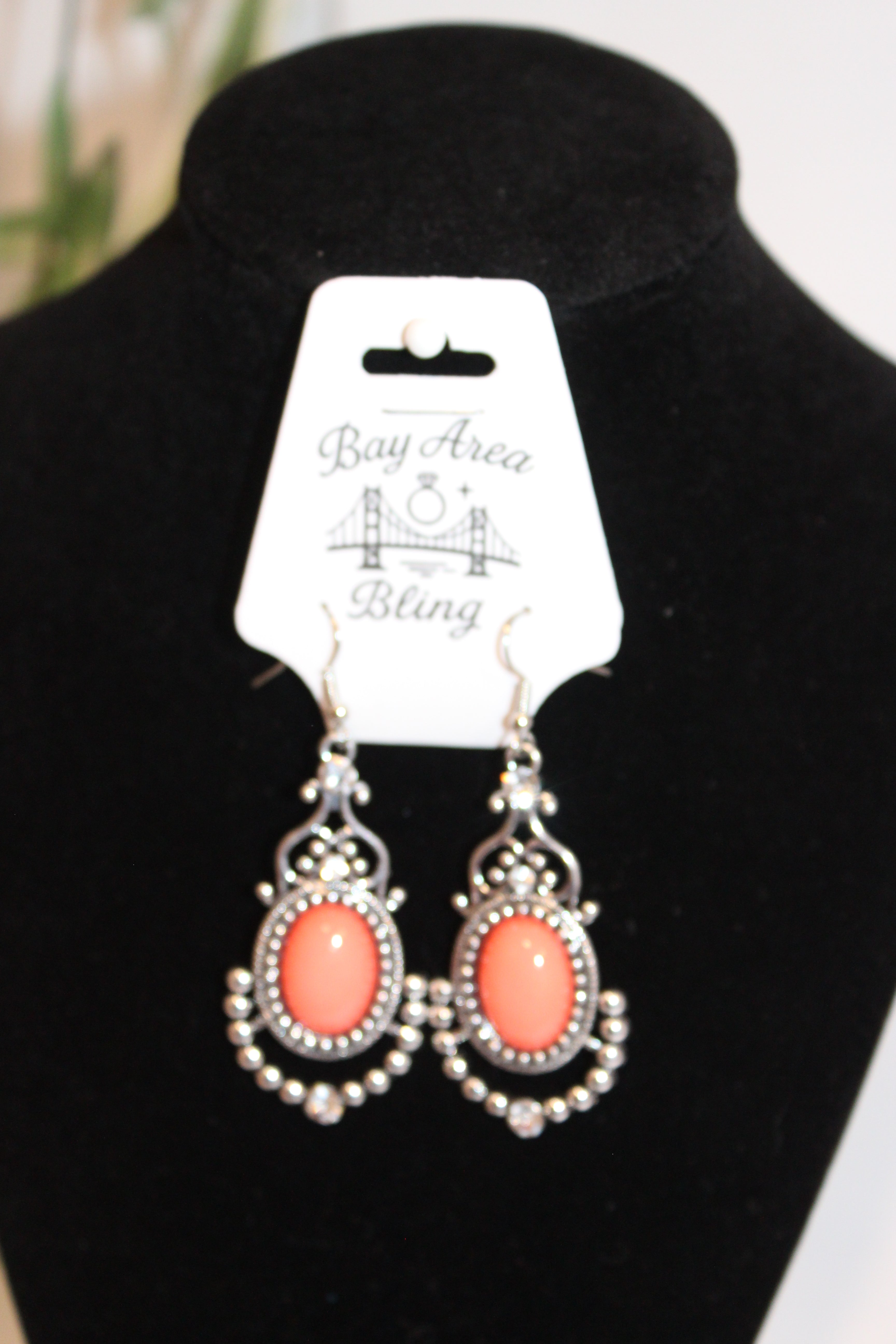 Earrings- Coral statement earrings